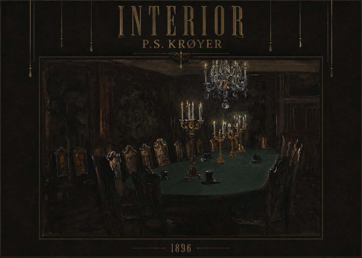 P.S. Krøyer Interior No4 - Juliste