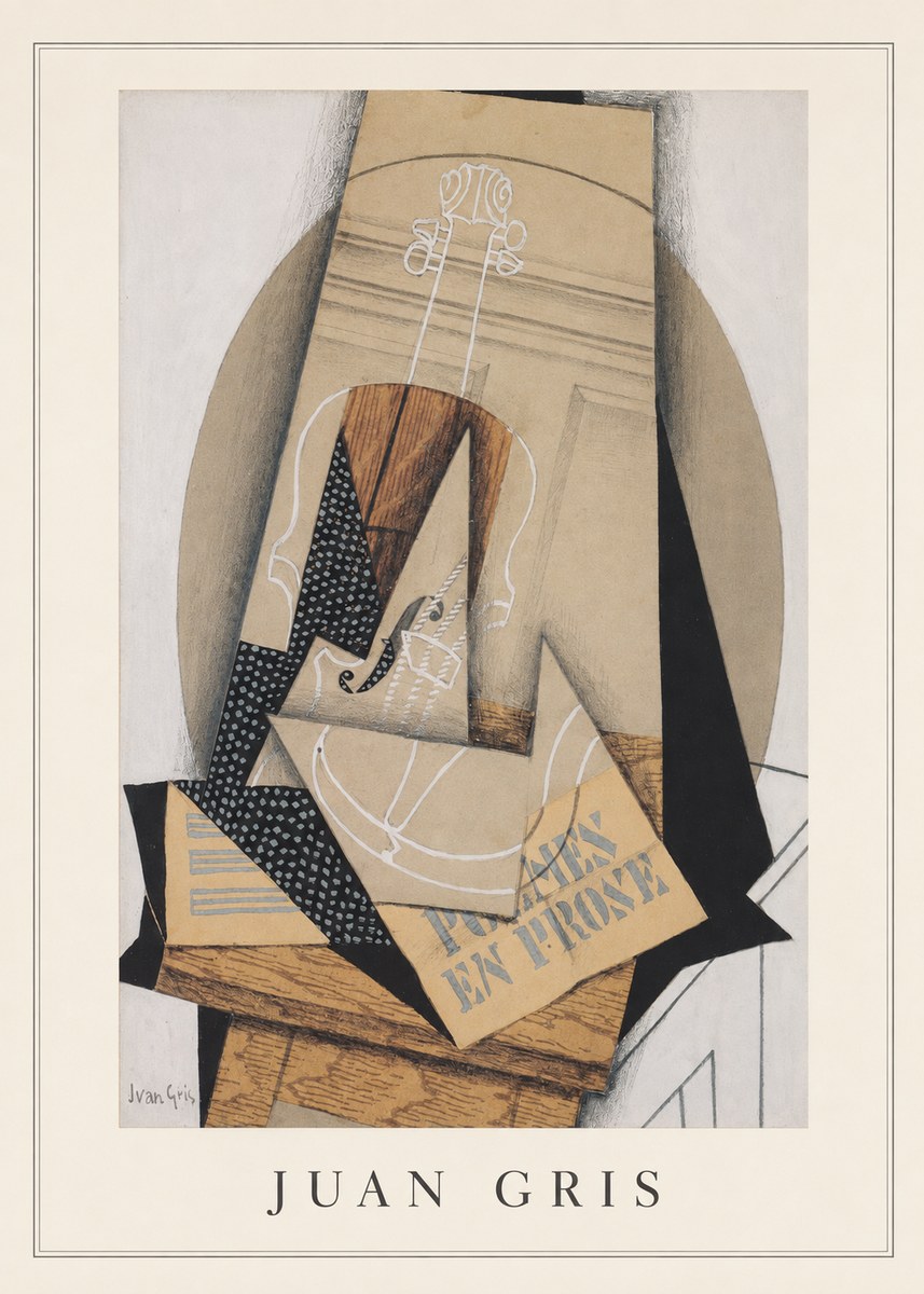 Juan Gris Poèmes En Prose No3 - Juliste