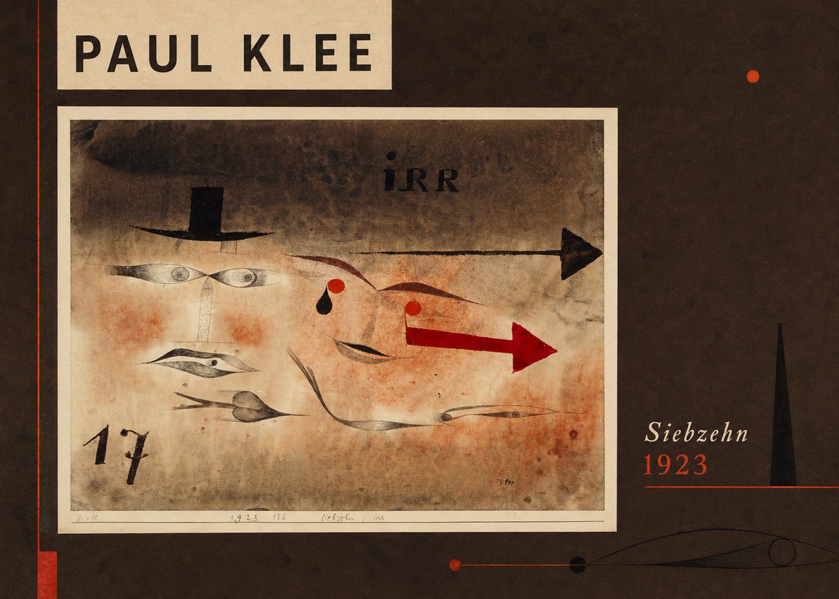Paul Klee Siebzehn, Irr No2 - Juliste