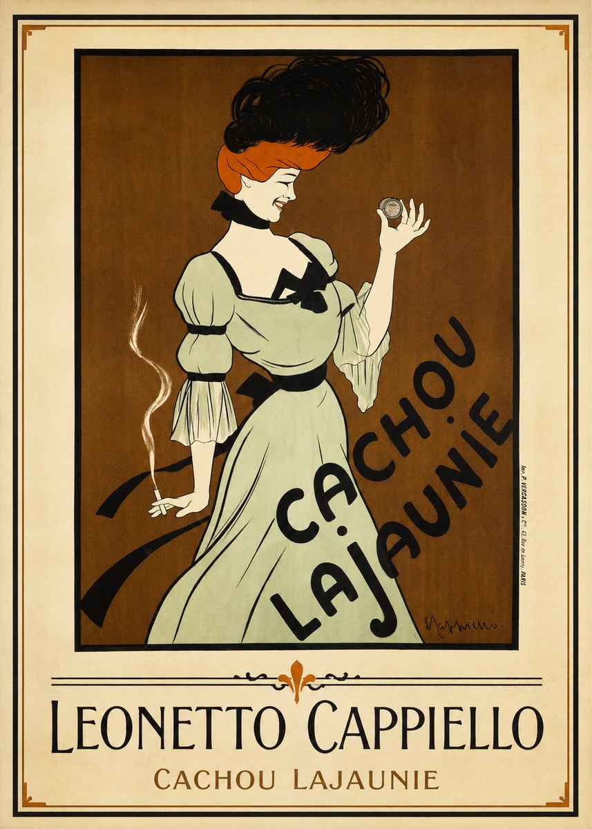 Leonetto Cappiello Cachou Lajaunie No1 - Juliste