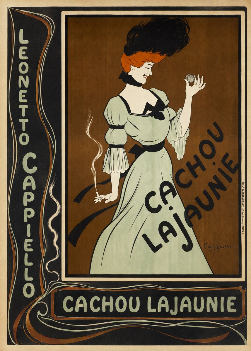 Leonetto Cappiello Cachou Lajaunie No3 - Juliste