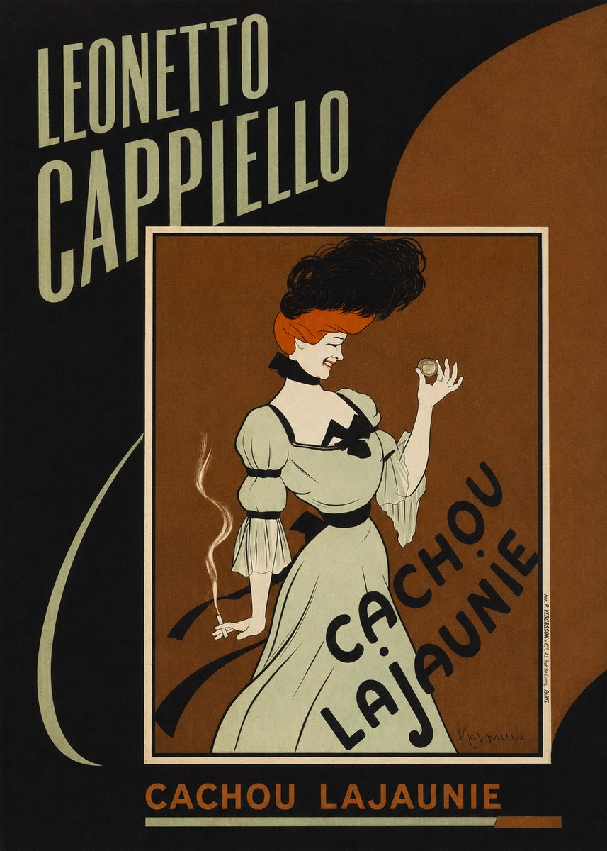 Leonetto Cappiello Cachou Lajaunie No4 - Juliste