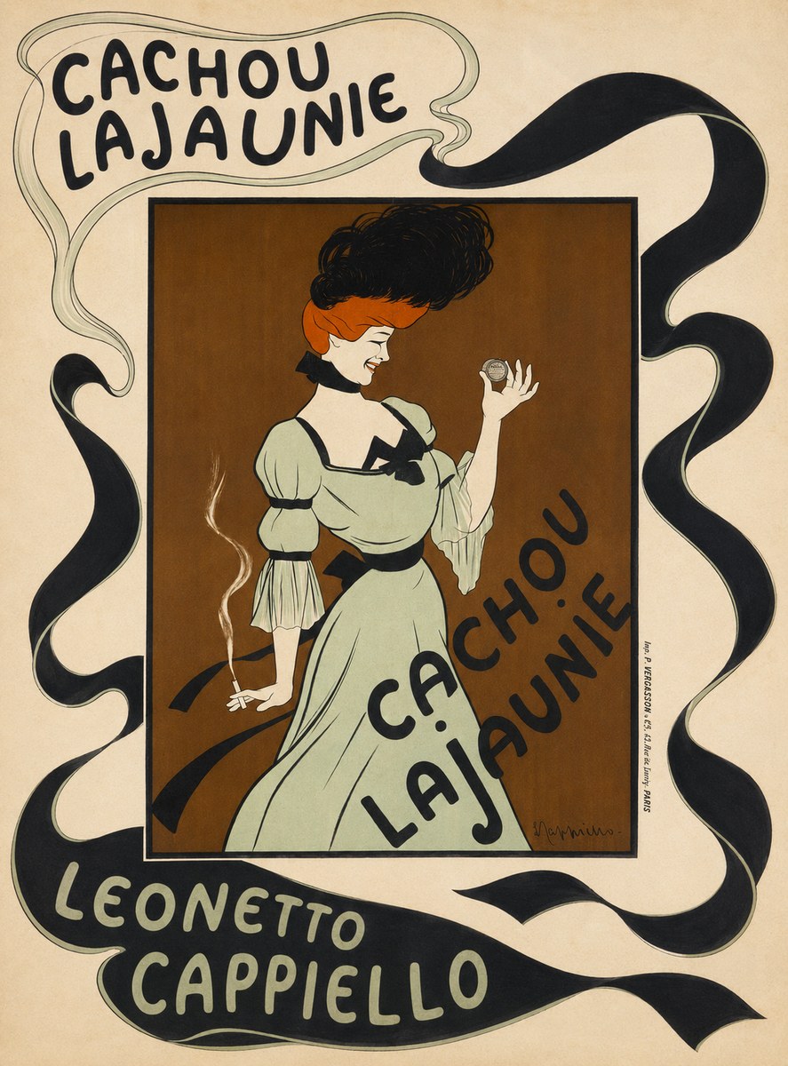 Leonetto Cappiello Cachou Lajaunie No5 - Juliste