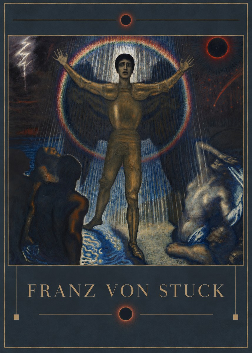 Franz von Stuck Lucifer No4 - Juliste