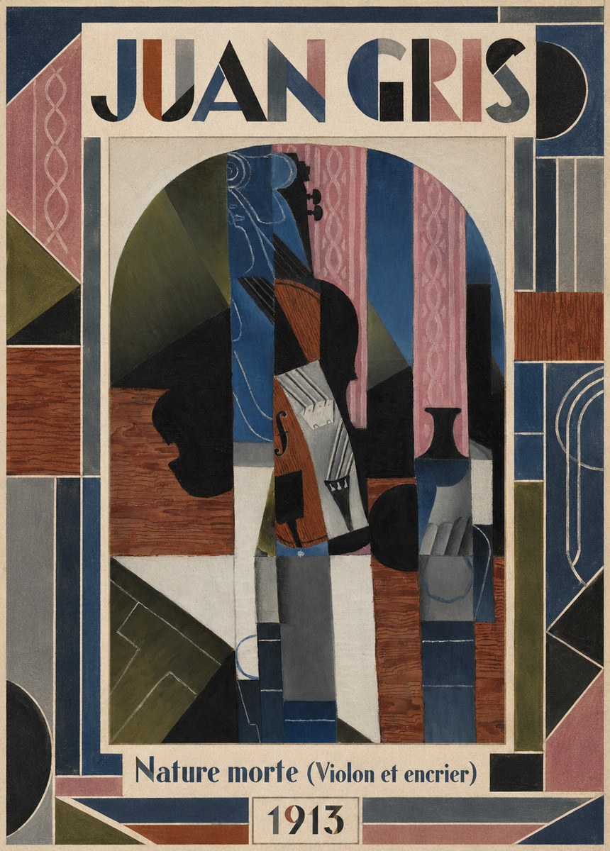 Juan Gris Nature Morte (Violon Et Encrier) No1 - Juliste