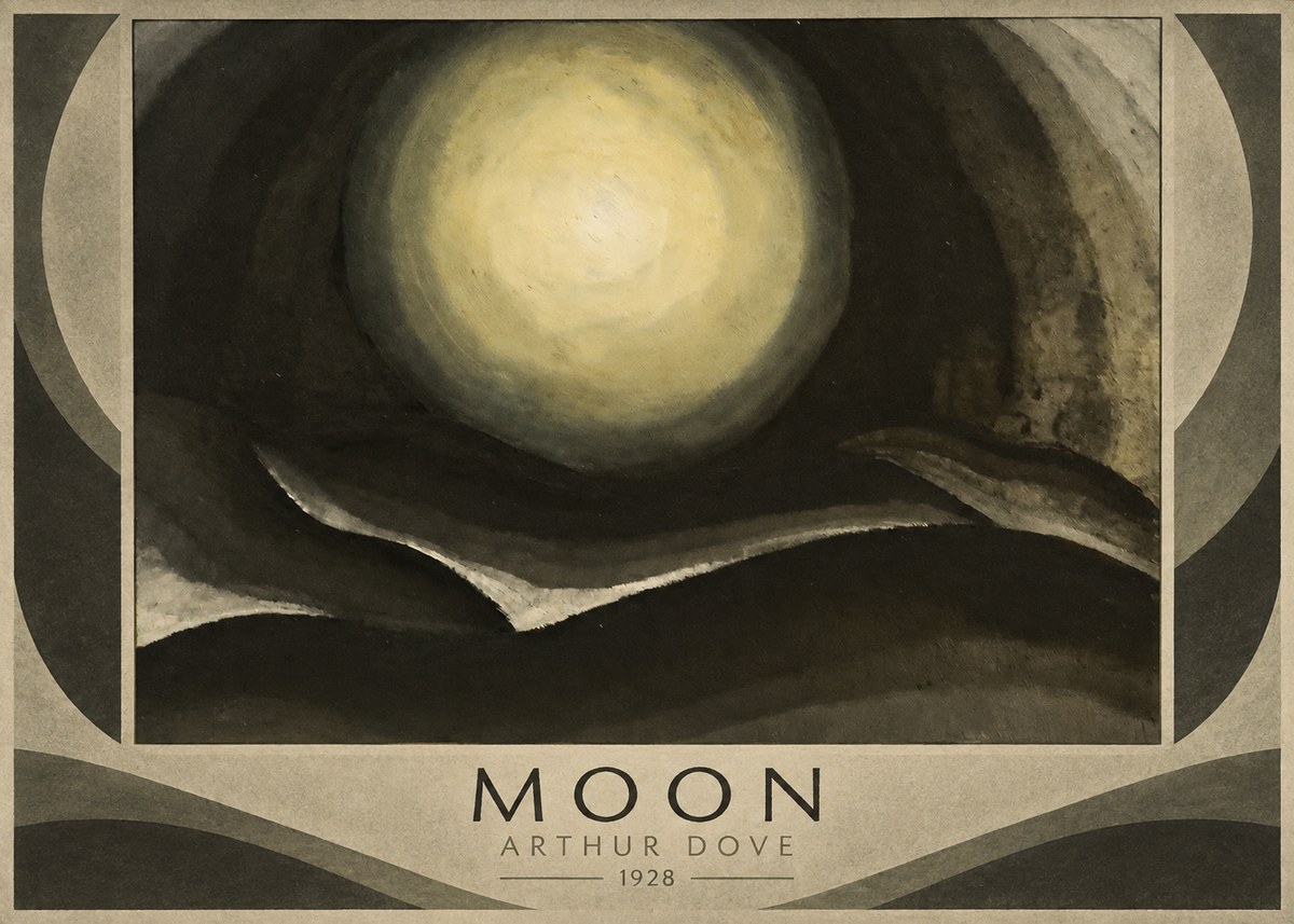 Arthur Dove Moon No1 - Juliste