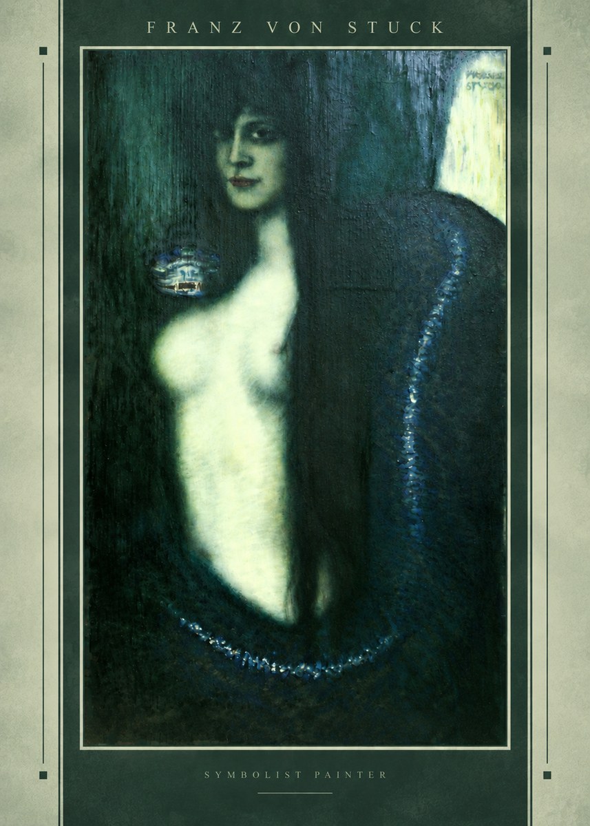 Franz von Stuck Die Sünde No4 - Juliste