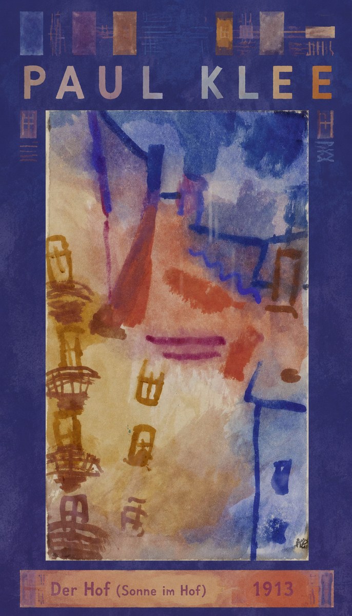 Paul Klee Der Hof (Sonne Im Hof) No6 - Juliste
