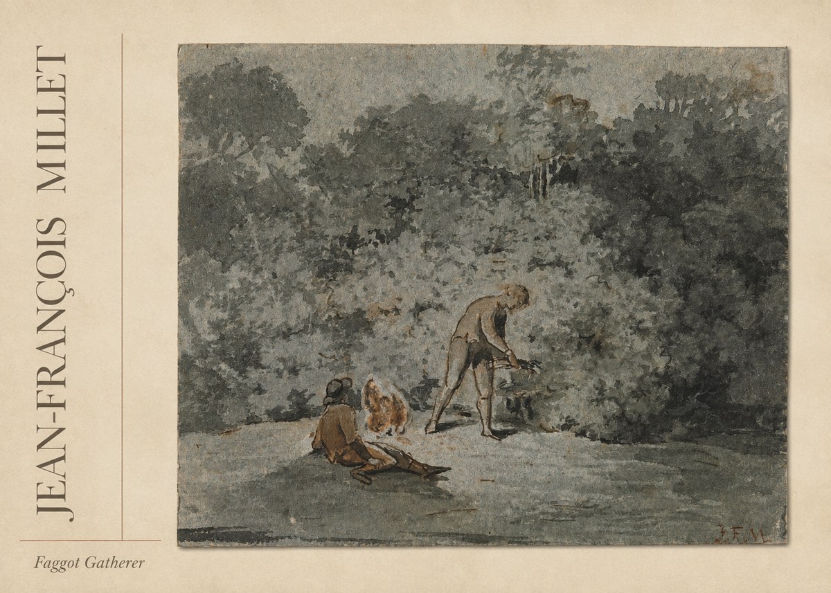 Jean-François Millet Faggot Gatherer No2 - Juliste