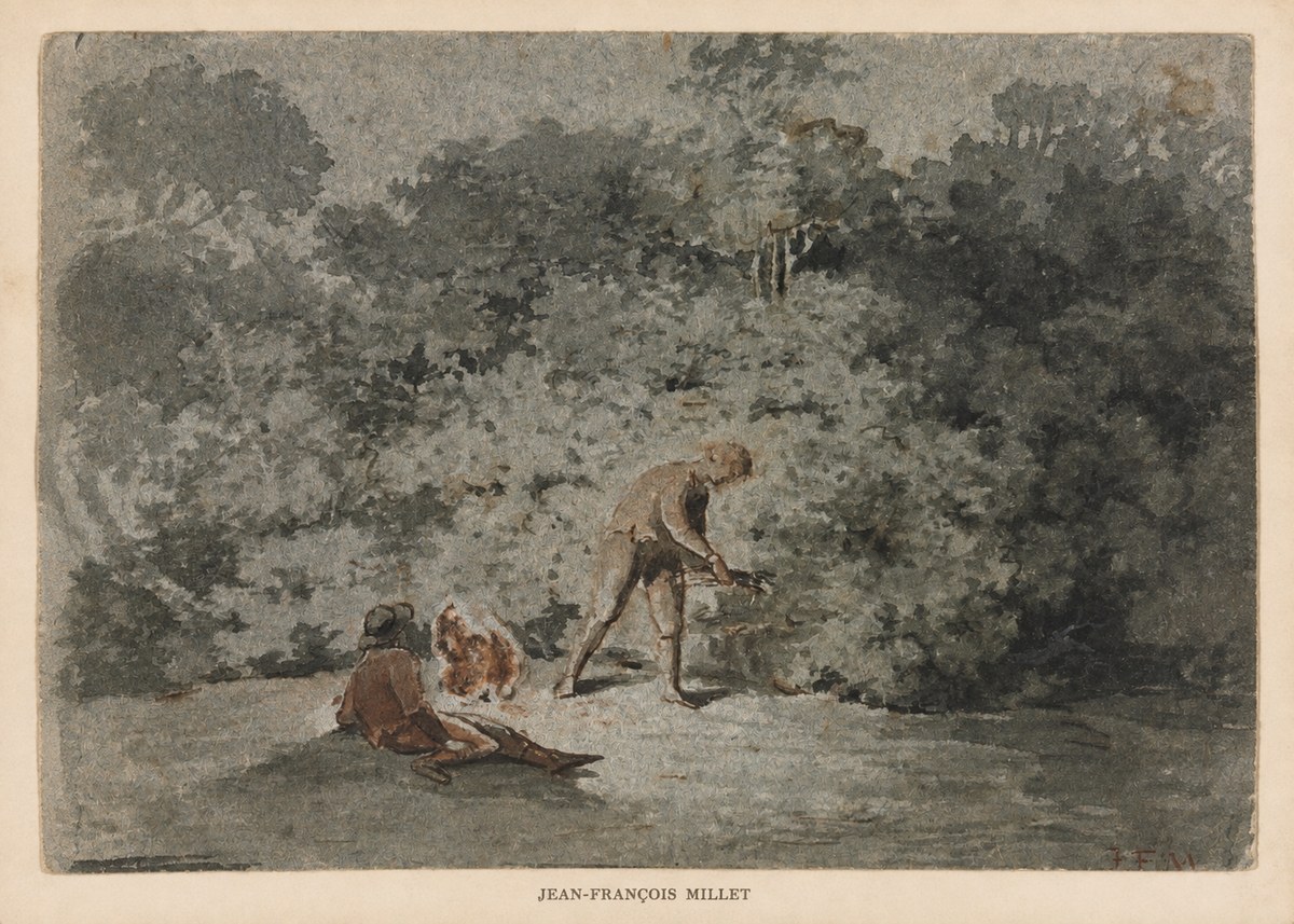 Jean-François Millet Faggot Gatherer No6 - Juliste