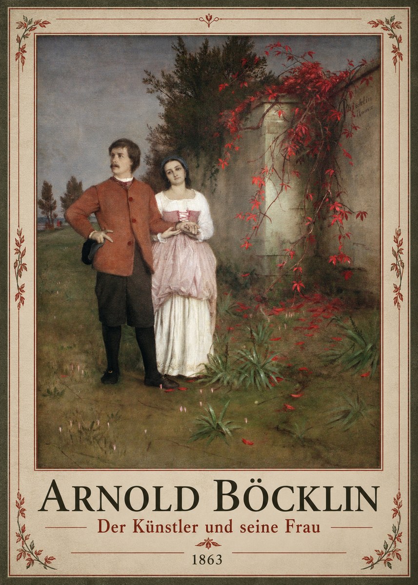 Arnold Böcklin Der Künstler Und Seine Frau No1 - Juliste