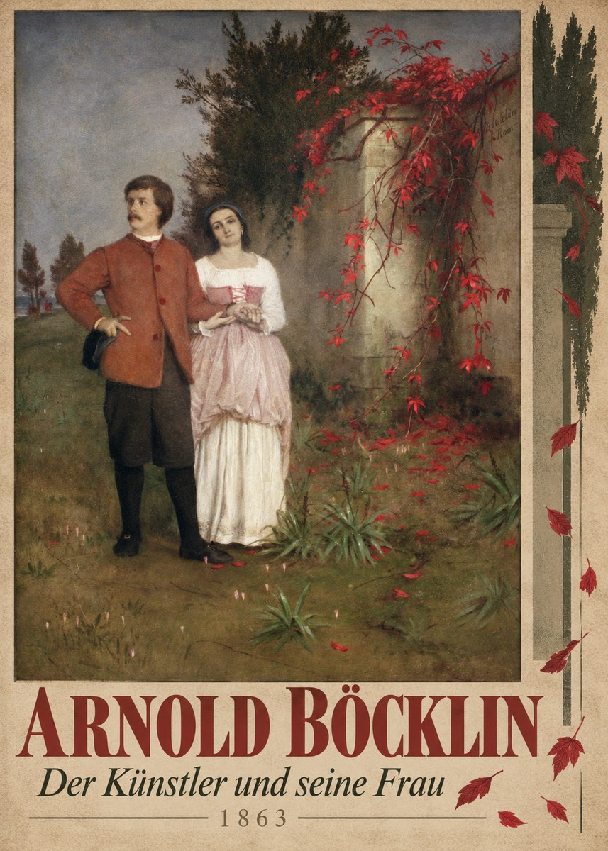 Arnold Böcklin Der Künstler Und Seine Frau No4 - Juliste