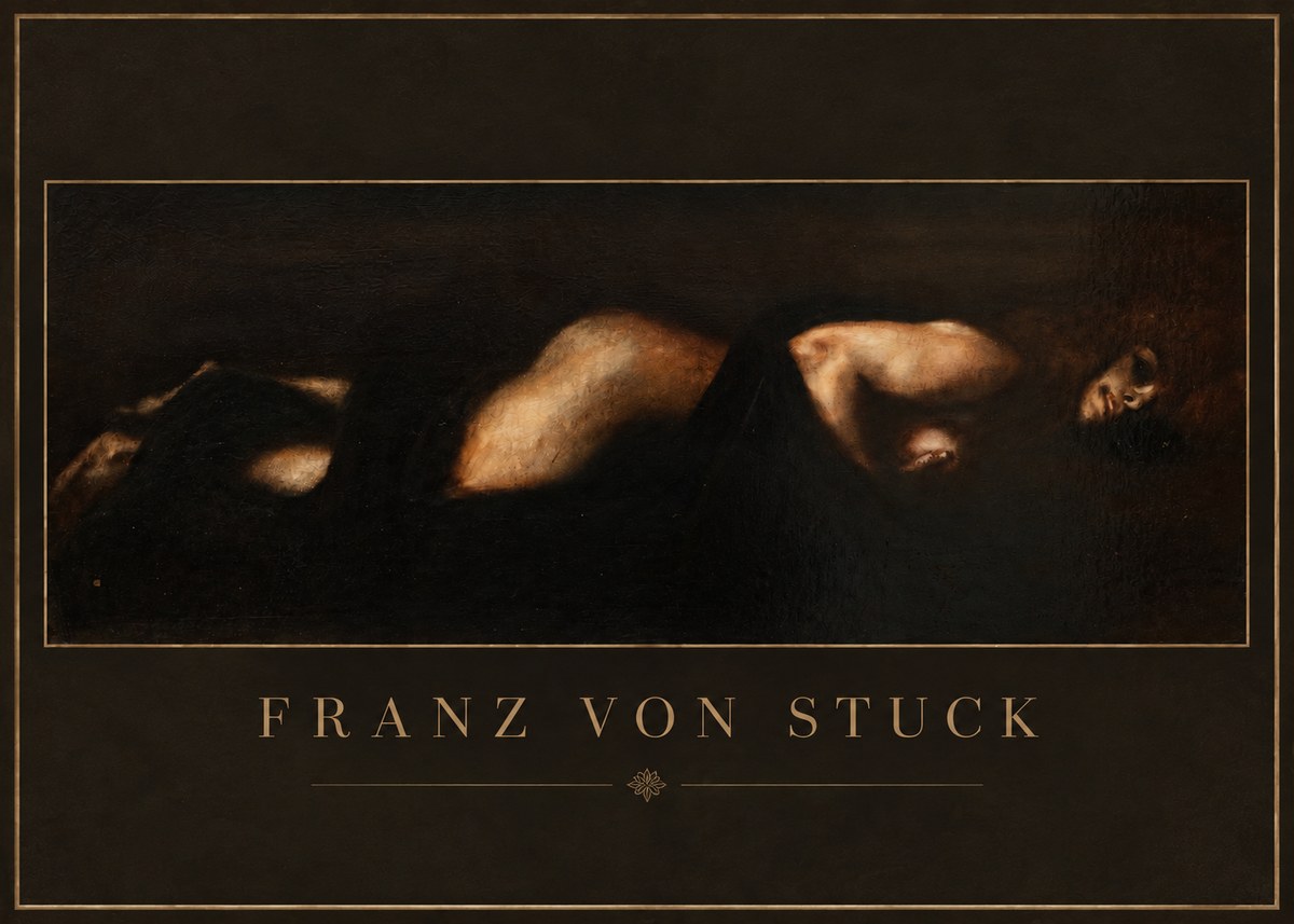 Franz von Stuck Der Schlaf No3 - Juliste