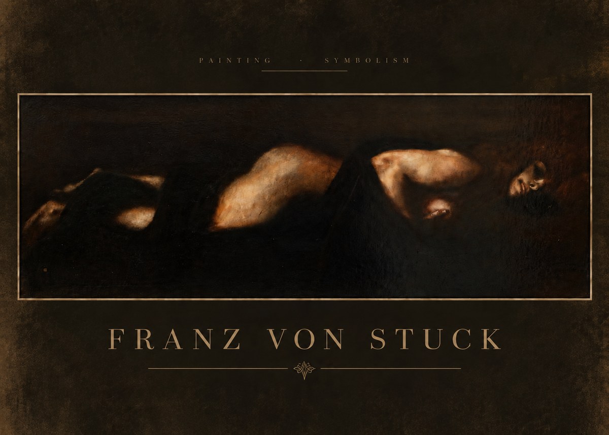 Franz von Stuck Der Schlaf No6 - Juliste
