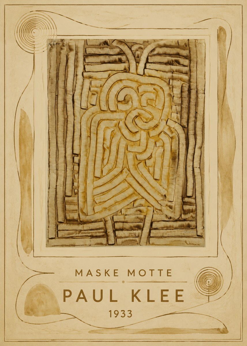 Paul Klee Maske Motte No4 - Juliste