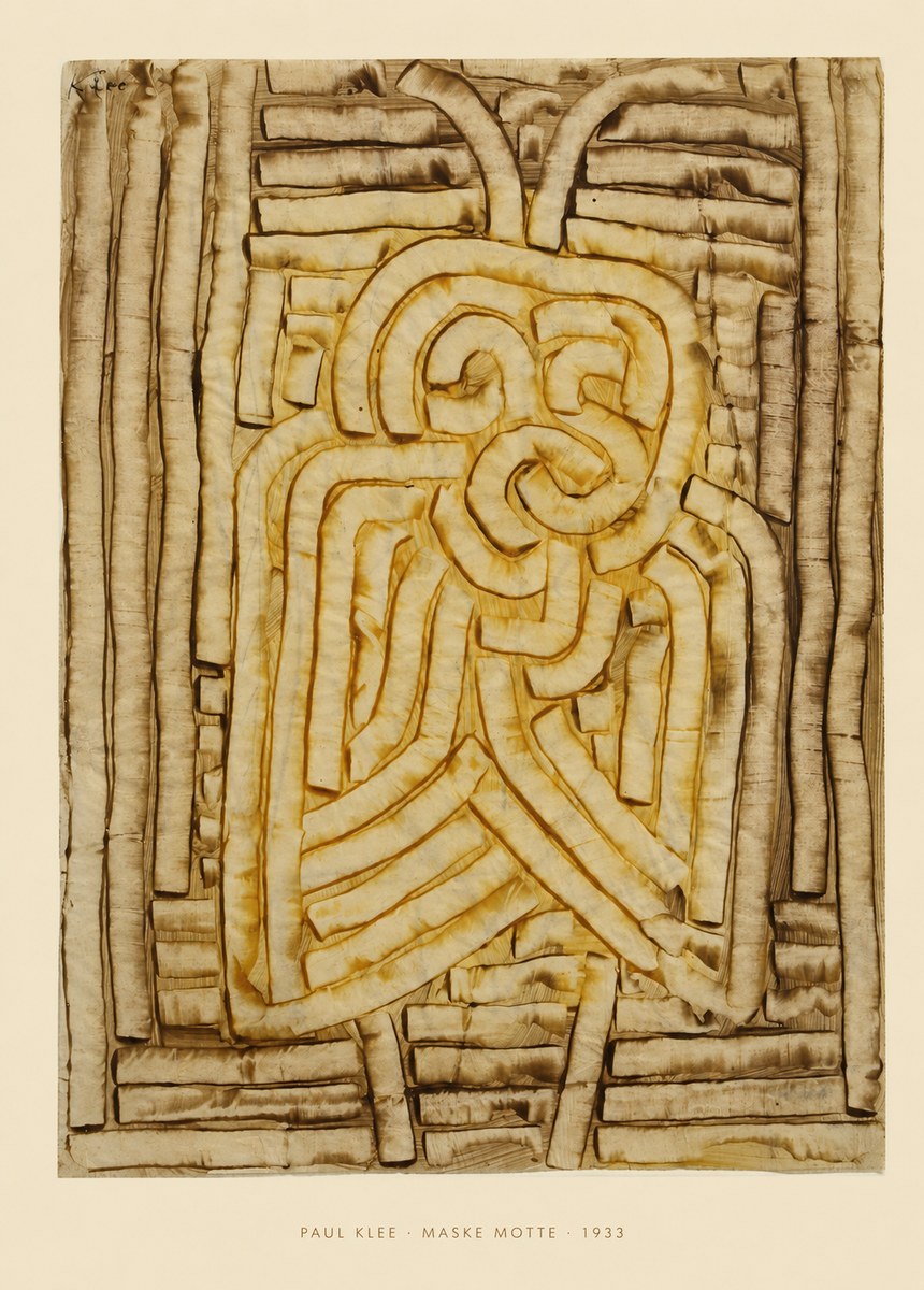 Paul Klee Maske Motte No5 - Juliste