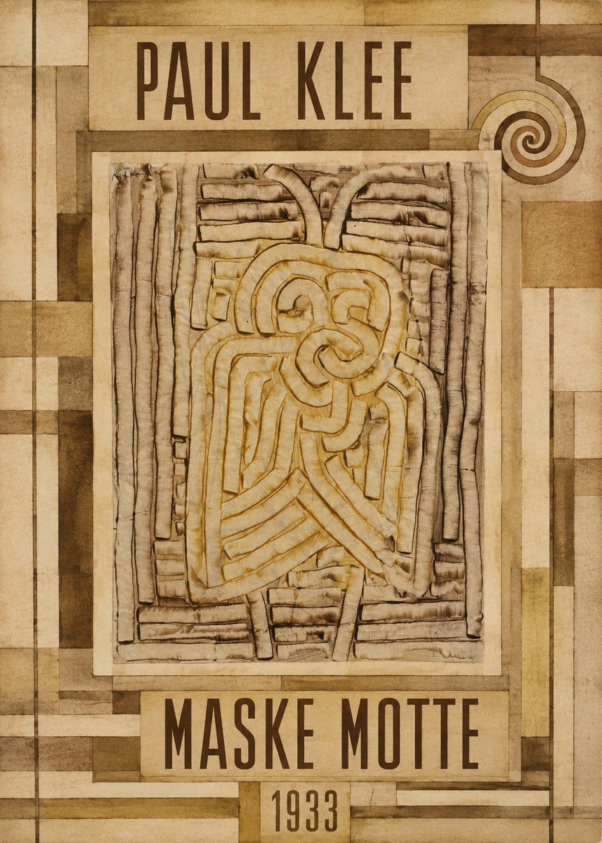 Paul Klee Maske Motte No6 - Juliste