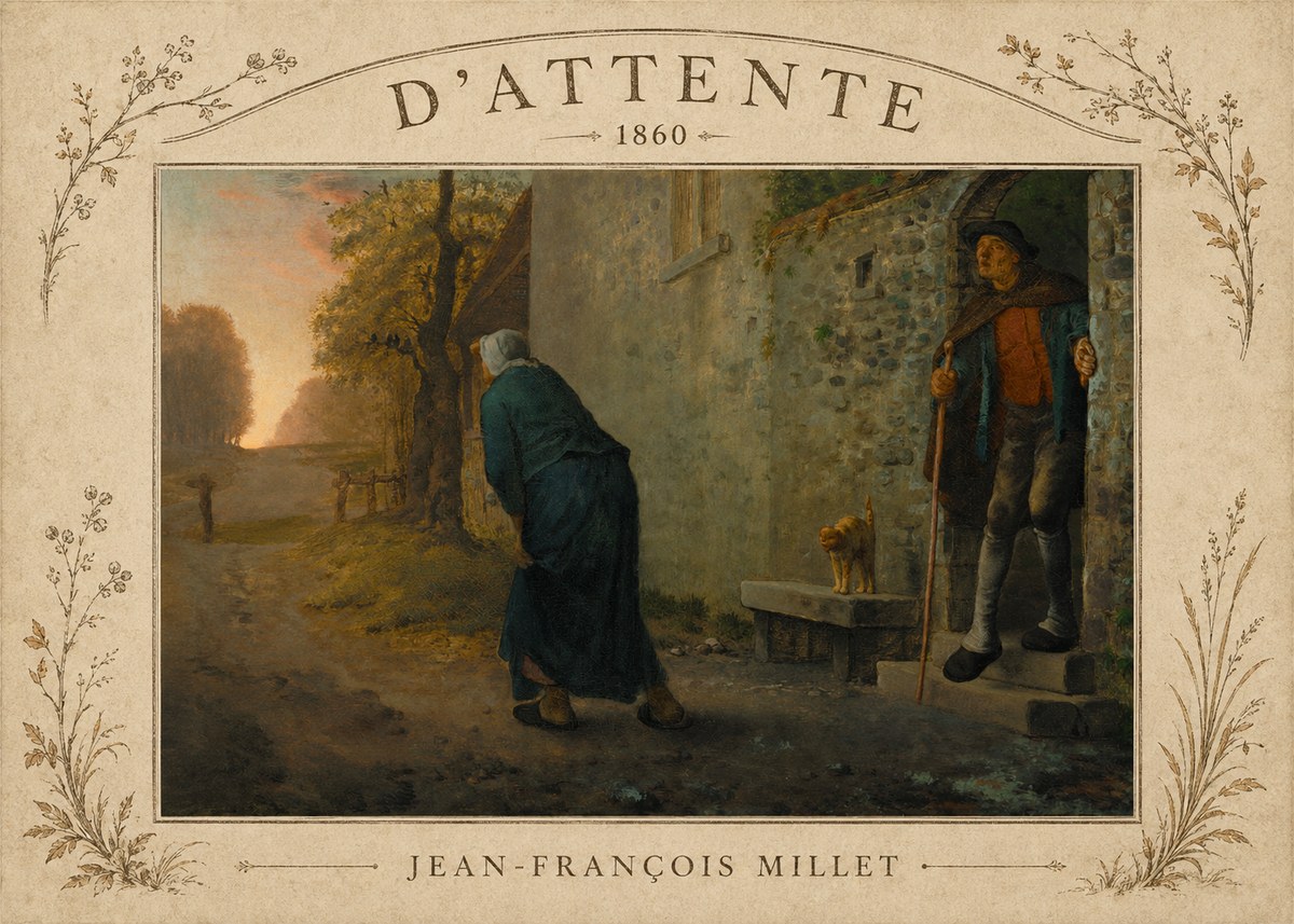 Jean-François Millet D'attente No3 - Juliste