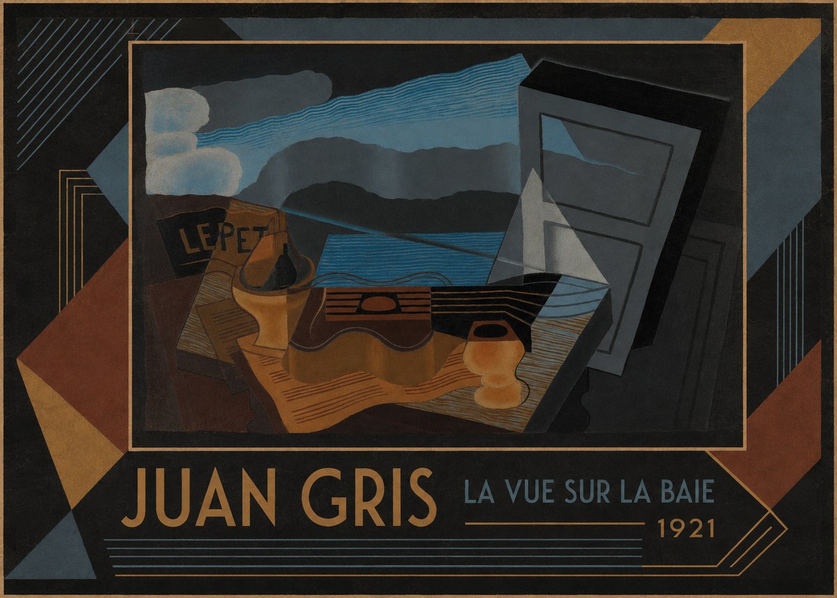 Juan Gris La Vue Sur La Baie No1 - Juliste