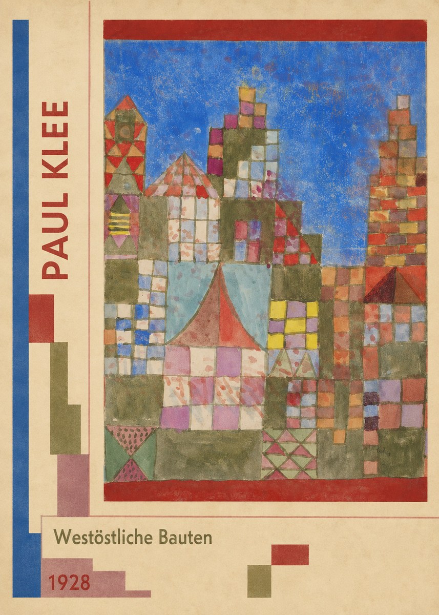 Paul Klee Westöstliche Bauten No2 - Juliste