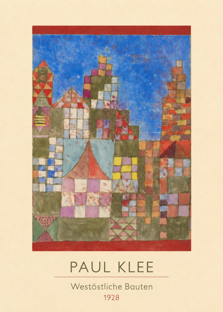 Paul Klee Westöstliche Bauten No3 - Juliste