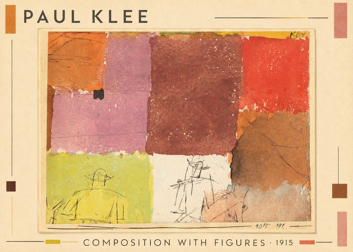 Paul Klee Composition with Figures II No1 - Juliste