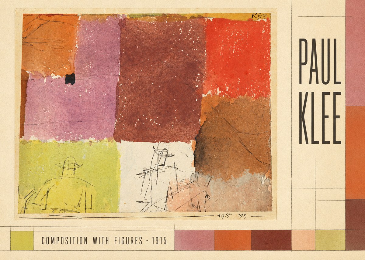 Paul Klee Composition with Figures II No3 - Juliste