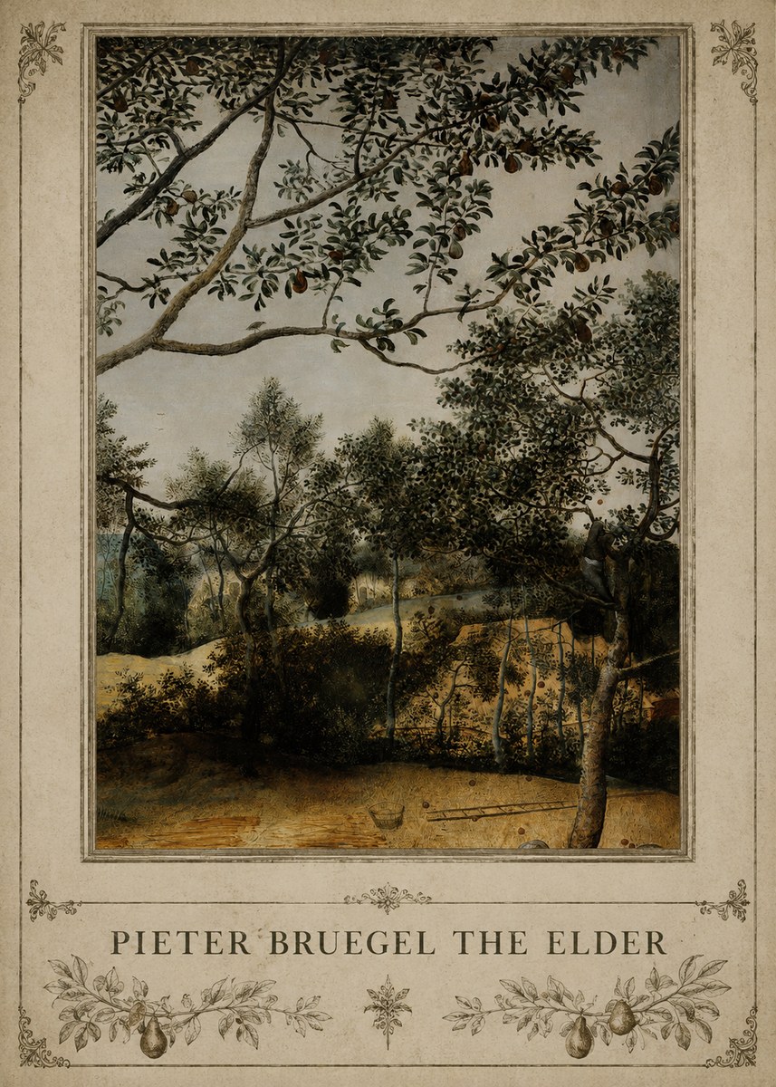 Pieter Bruegel Branch of a Pear Tree No3 - Juliste