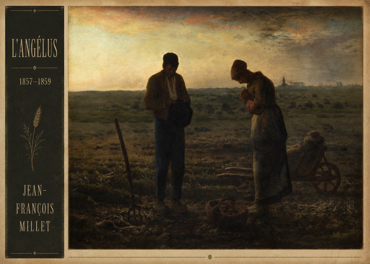 Jean-François Millet L'angélus III No2 - Juliste