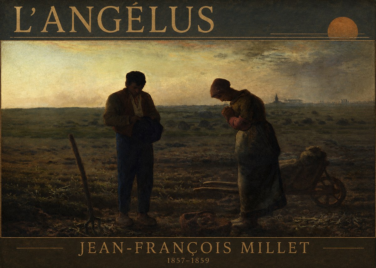 Jean-François Millet L'angélus III No3 - Juliste