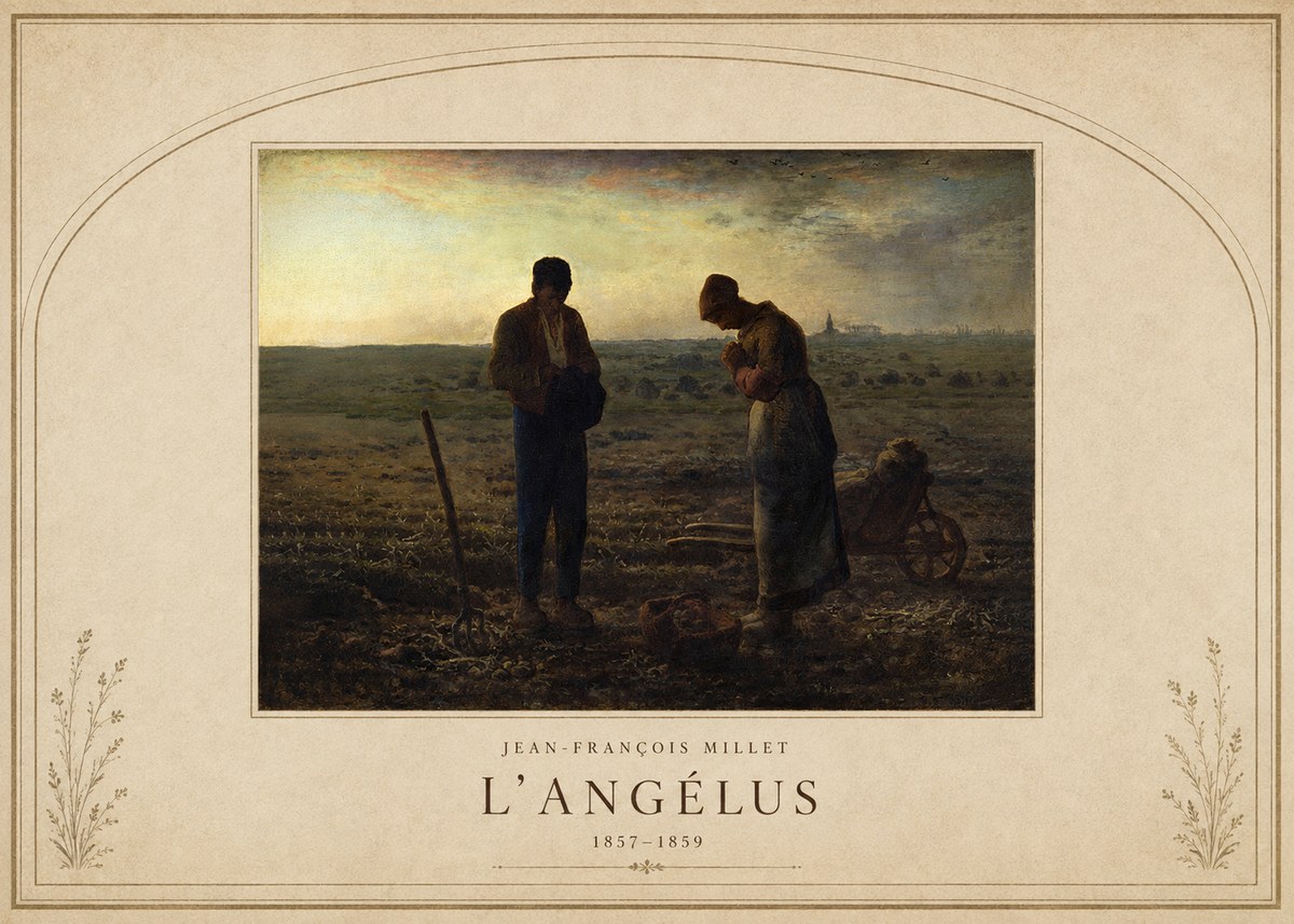 Jean-François Millet L'angélus III No4 - Juliste