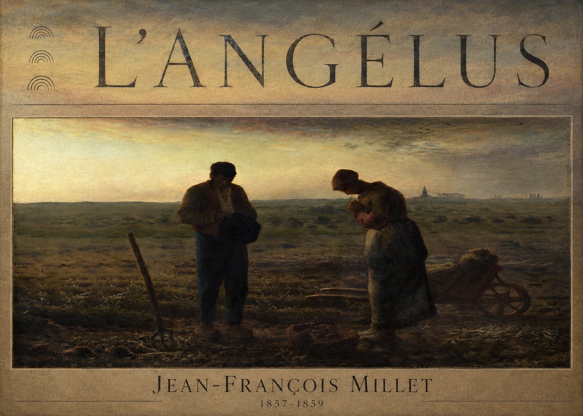 Jean-François Millet L'angélus III No6 - Juliste