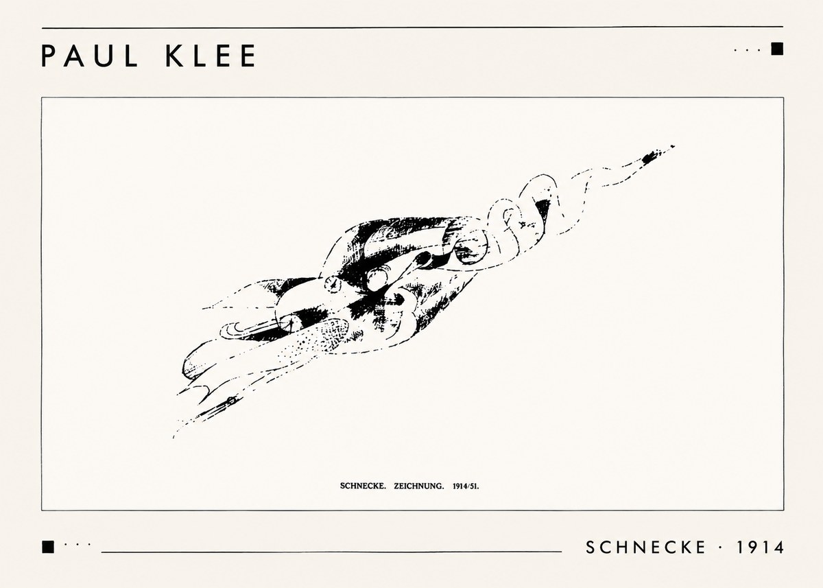 Paul Klee Schnecke No1 - Juliste