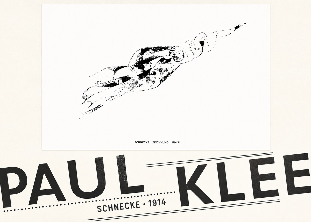 Paul Klee Schnecke No5 - Juliste