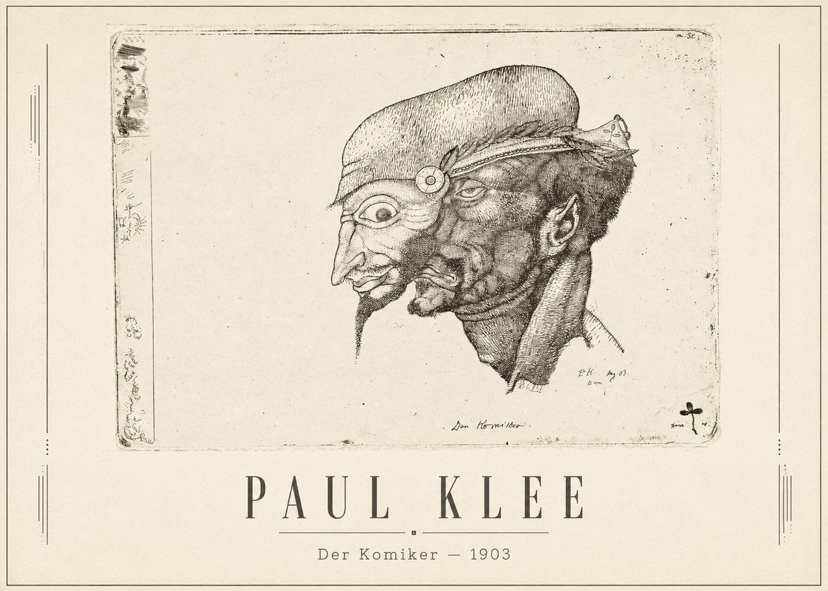Paul Klee Der Komiker No1 - Juliste