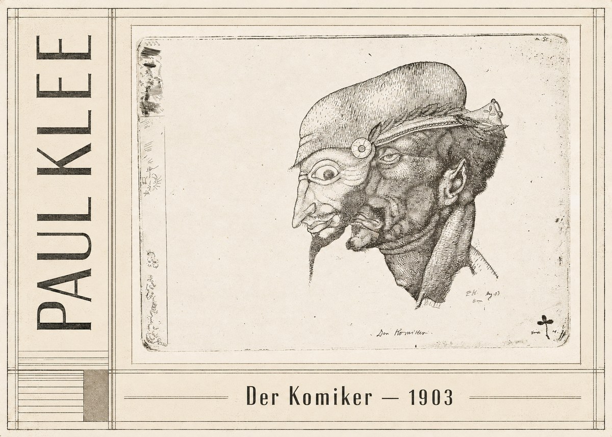 Paul Klee Der Komiker No2 - Juliste