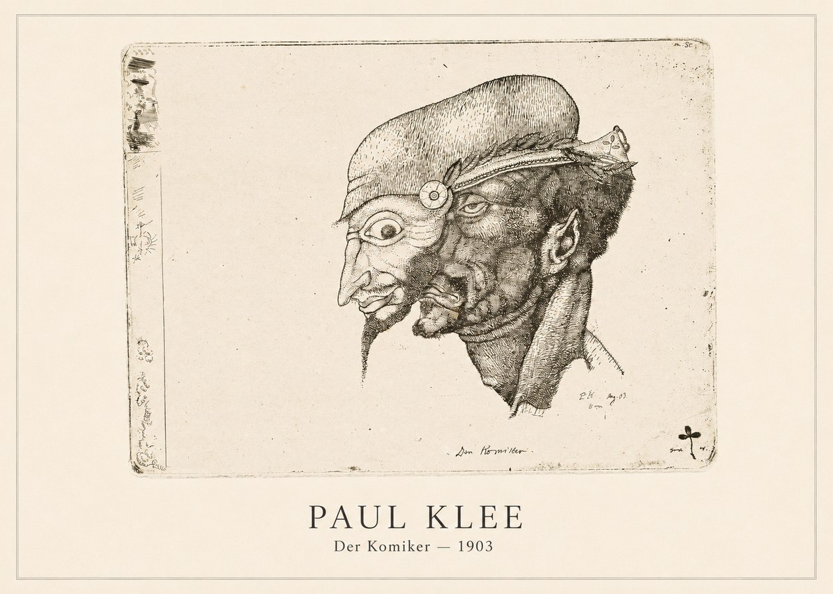 Paul Klee Der Komiker No4 - Juliste