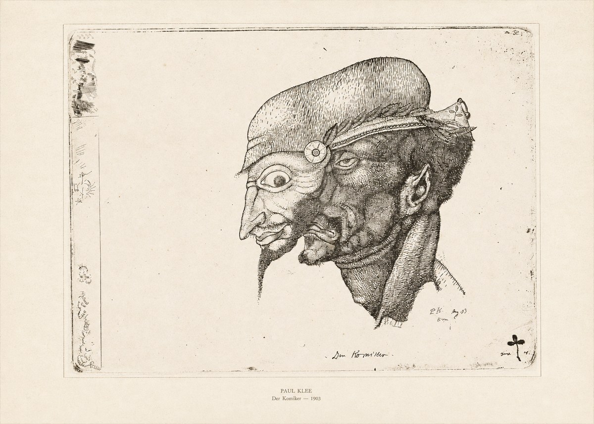 Paul Klee Der Komiker No6 - Juliste