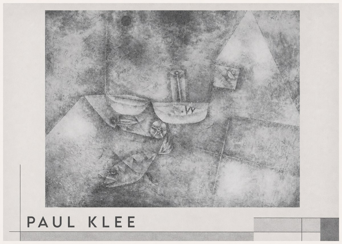 Paul Klee Boats at the Shore No3 - Juliste