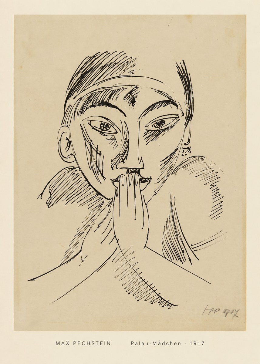Max Pechstein Palau-mädchen No4 - Juliste