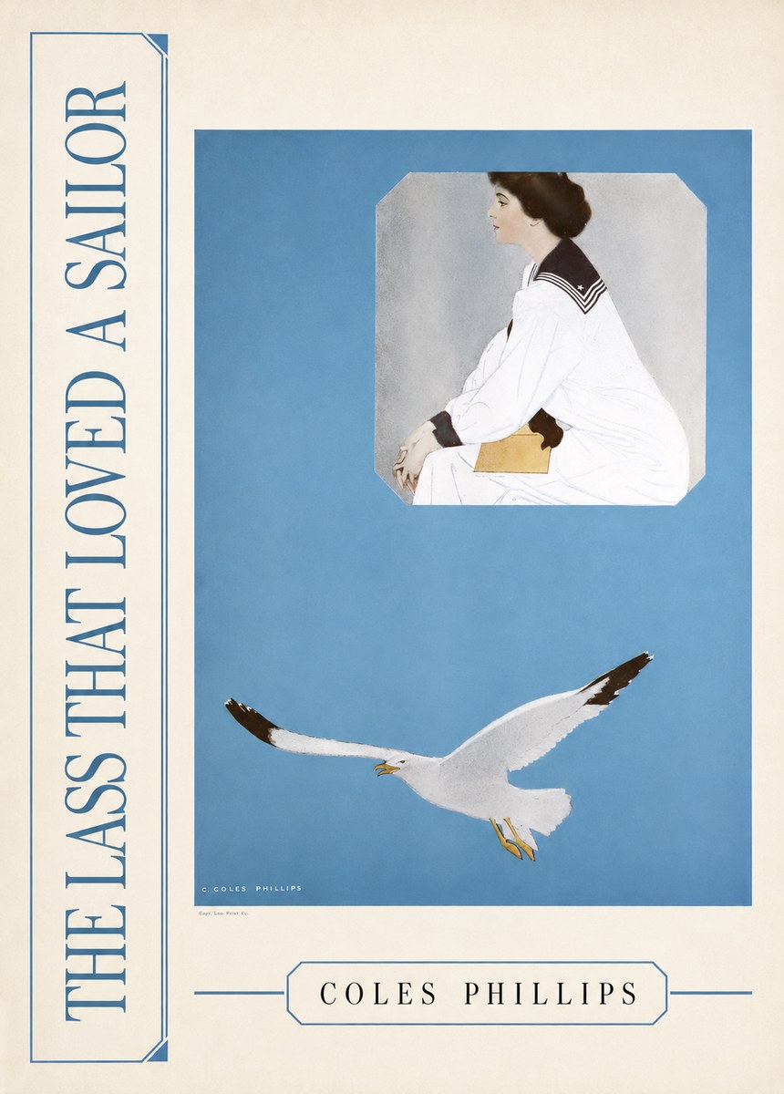 Coles Phillips The Lass That Loved a Sailor No2 - Juliste
