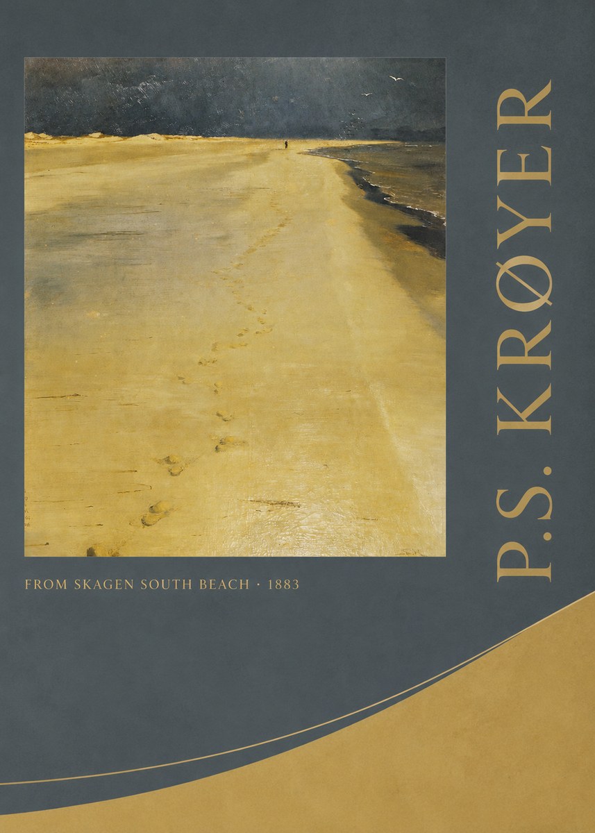P.S. Krøyer From Skagen South Beach No2 - Juliste