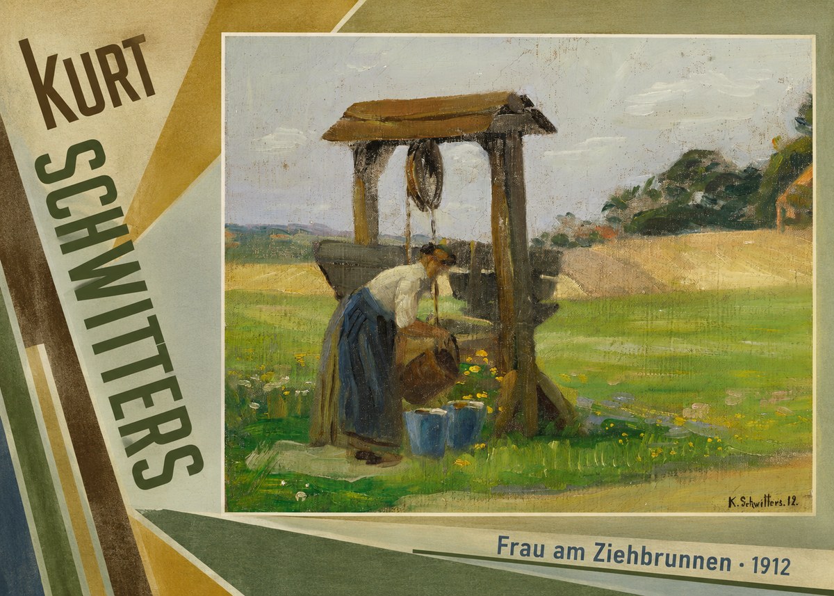 Kurt Schwitters Frau Am Ziehbrunnen No5 - Juliste