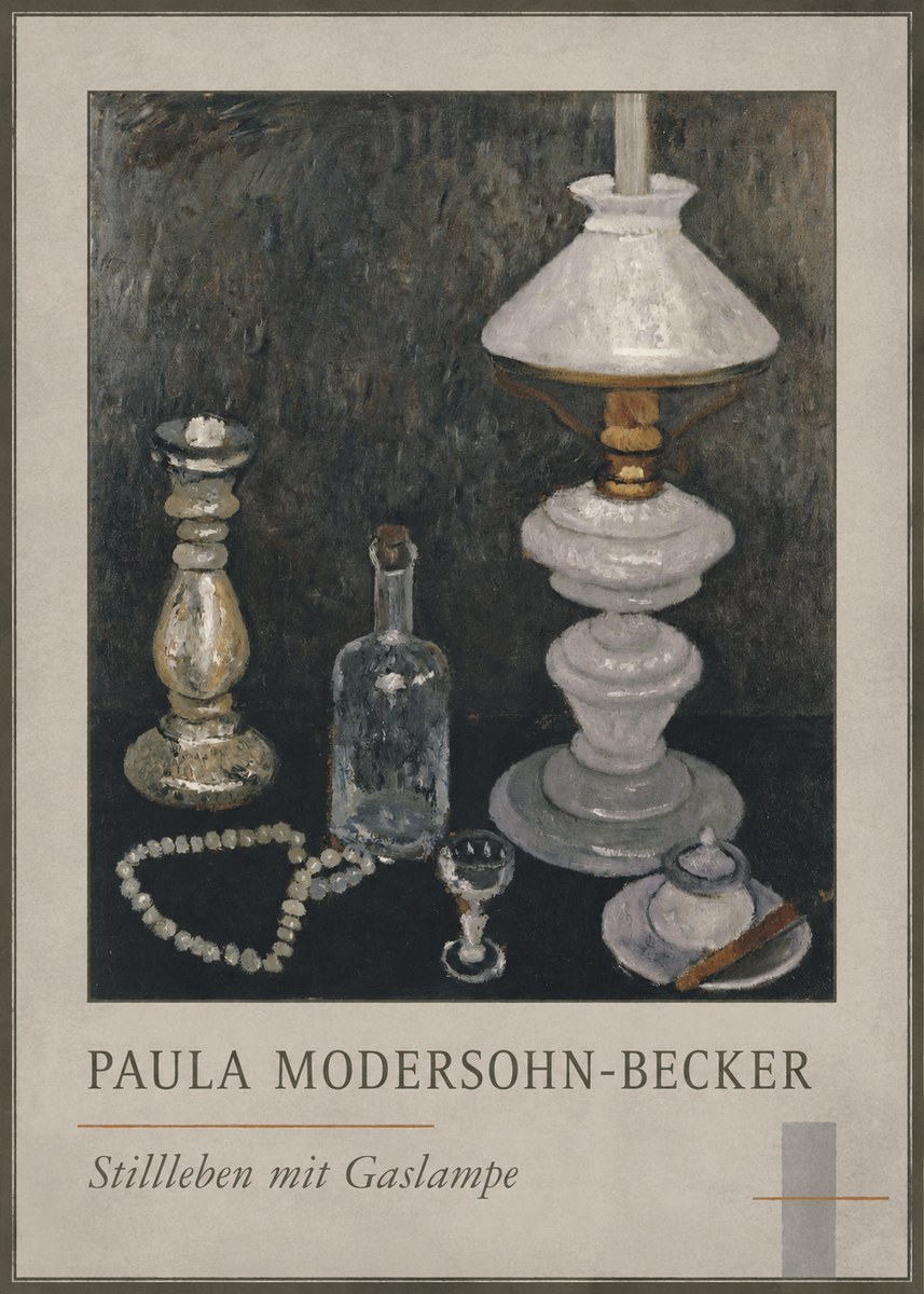 Paula Modersohn-Becker Stillleben Mit Gaslampe No1 - Juliste