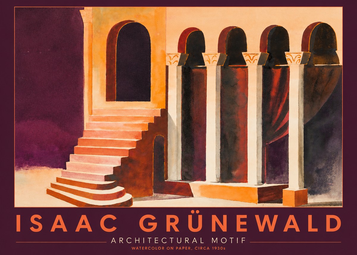 Isaac Grünewald Architectural Motif III No2 - Juliste