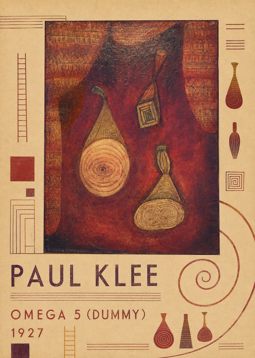 Paul Klee Omega 5 (Dummy) No6 - Juliste