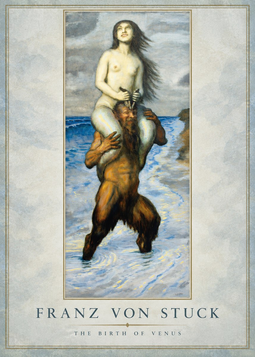 Franz von Stuck The Birth of Venus No1 - Juliste