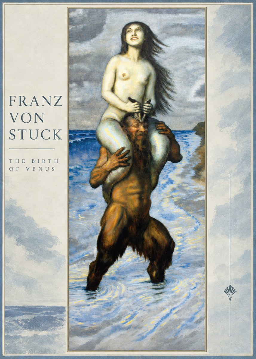 Franz von Stuck The Birth of Venus No3 - Juliste