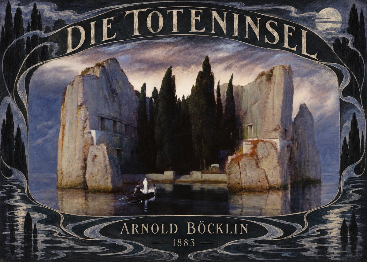 Arnold Böcklin Die Toteninsel V No6 - Juliste