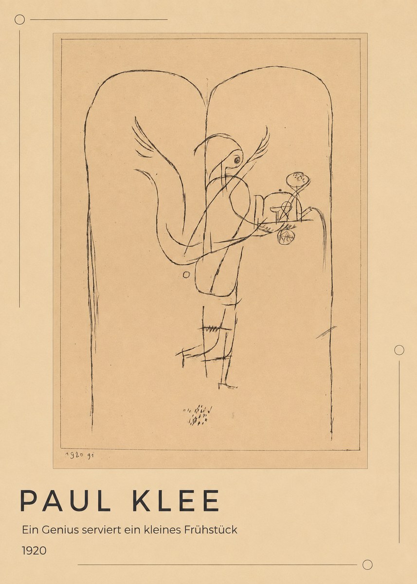 Paul Klee Ein Genius Serviert Ein Kleines Frühstück No1 - Juliste
